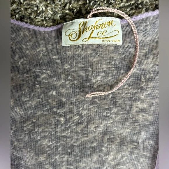 Shannon Lee NWOT Vintage Lavender Lace Sexy Cover Up Vintage size Large - Picture 9 of 10